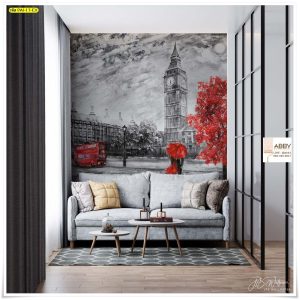 วอลเปเปอร์ แต่งห้อง สีแดงดำ