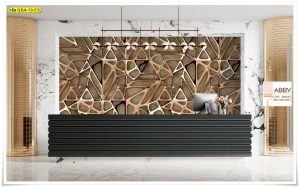 วอลเปเปอร์แต่งห้อง สีน้ำตาลหรูหรา