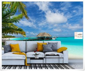 Wallpaper แต่งห้องลายทะเล