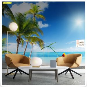 ภาพพิมพ์แต่งห้องลายวิวทะเล