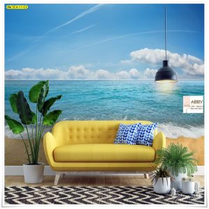 ภาพพิมพ์แคนวาสลายทะเล