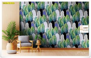 วอลเปเปอร์แต่งบ้านลายใบไม้