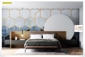 ภาพแคนวาสแต่งห้องลายรังผึ้ง