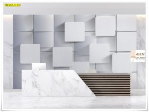 วอลเปเปอร์แต่งสีขาวลายสี่เหลี่ยม