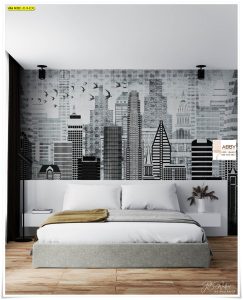 wallpaper แต่งผนังลายตึก