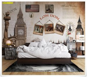 วอลเปเปอร์แต่งห้องลายยุโรปแนววินเทจ