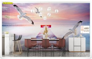 วอลเปเปอร์ติดผนังลายนก