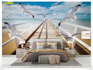 วอลเปเปอร์แต่งห้องลายนกนางนวล