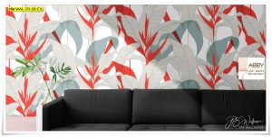 Wallpaper ตกแต่งภายในลายใบไม้