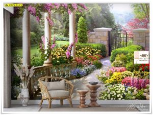 ภาพแคนวาสติดผนังลายสวนสไตล์ยุโรป