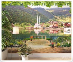 Wallpaper ติดผนังลายธรรมชาติตะวันตก