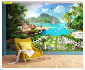 ภาพแคนวาสติดผนังลายภาพถ่ายวิวทะเล