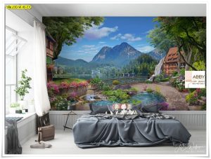 วอลเปเปอร์แต่งห้องลายภาพถ่ายวิวเมืองยุโรป