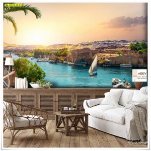 Wallpaper แต่งห้องลายวิวแม่น้ำ