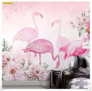 Wallpaperแต่งผนังลายฟลามิงโก้
