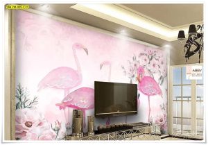 Wallpaper แต่งห้องสีชมพู