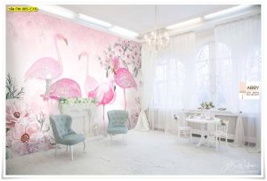 วอลเปเปอร์ตกแต่งห้องสีหวาน