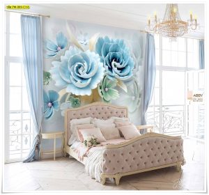 Wallpaper แต่งห้องลายดอกไม้