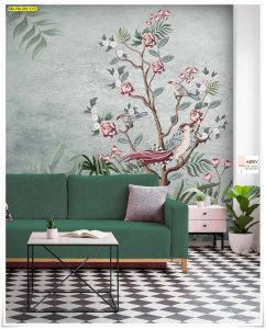 ภาพแคนวาสติดผนังลายดอกไม้