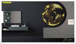 Wallpaper แต่งห้องลายแคนวาสทอง