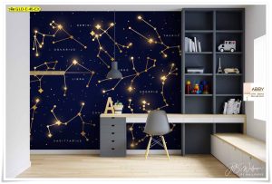Wallpaper แต่งห้องลายกลุ่มดาว
