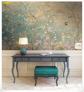 วอลเปเปอร์แต่งห้องลายดอกไม้