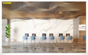 Wallpaper แต่งผนังลายหินอ่อนสีขาว