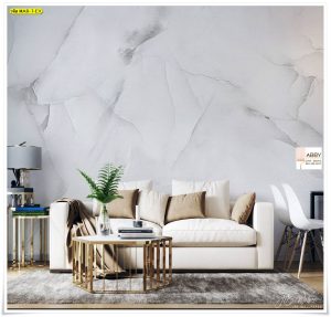 วอลเปเปอร์ติดผนังลายหินอ่อนขาว