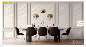 Wallpaper แต่งผนังห้องสีขาวลายหินอ่อน