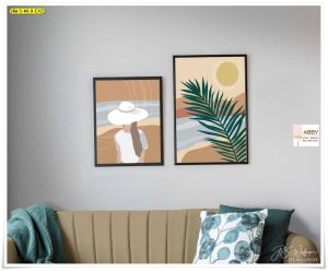 ภาพแคนวาสติดผนังลายมินิมอล