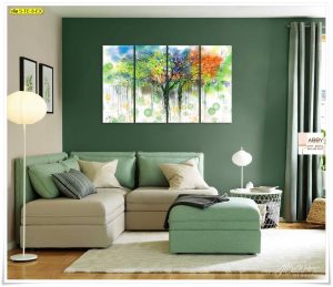 Wallpaper ติดผนัง สไตล์ภาพชุดงานศิลปะ