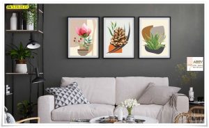 ภาพชุดผ้าแคนวาสติดผนังมินิมอล