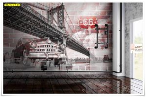 วอลเปเปอร์ติดผนังห้องวัยรุ่น