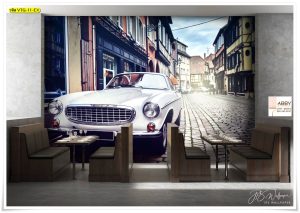 วอลเปเปอร์ติดห้องลายรถ