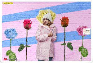 Wallpaperติดผนังลายดอกกุหลาบ