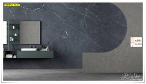 Wallpaper แต่งผนังลายหินอ่อนสีเทา