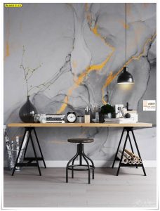 Wallpaperติดห้องลายหินอ่อน