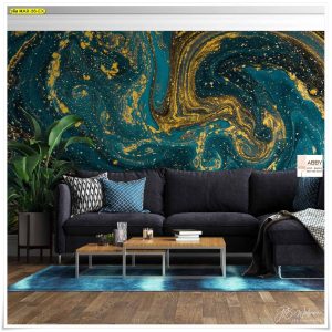 วอลเปเปอร์ติดห้องลายหินอ่อน