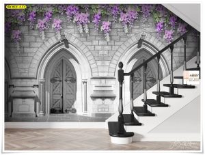 Wallpaperแต่งผนังลายอิฐขาว