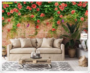 Wallpaperแต่งห้องลายอิฐ