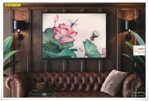 วอลเปเปอร์แต่งห้องลายสระปลาคาร์ฟ