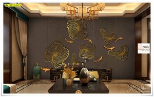 Wallpaperตกแต่งภายในตามฮวงจุ้ยลายปลา