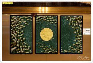 ภาพชุดติดผนังลายปลาสีทอง