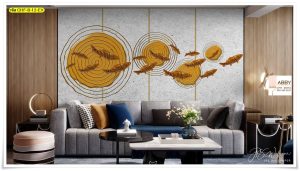 วอลเปเปอร์แต่งภายในลายปลา