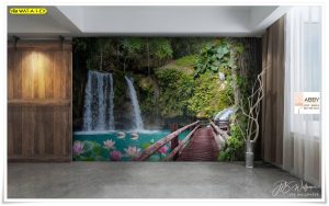 ภาพแคนวาสแต่งห้องลายน้ำตก