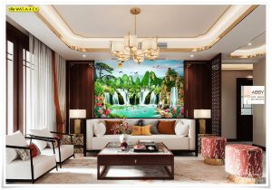 วอลเปเปอร์ติดห้องลายน้ำตก