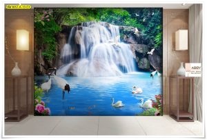 Wallpaperเสริมมงคลลายน้ำตก