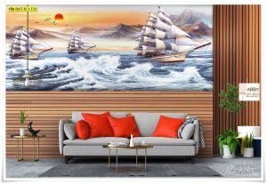 Wallpaperแต่งห้องฮวงจุ้ยลายเรือ