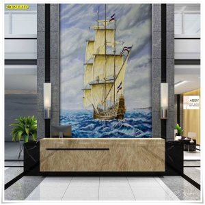 วอลเปเปอร์แต่งห้องตามฮวงจุ้ยลายเรือสำเภา