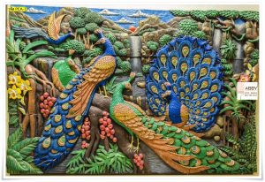 Wallpaper สั่งพิมพ์ลายนกยูง